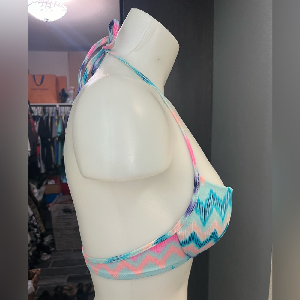 PINK Multicolor Patterned Bikini Top - Picture 4 of 6